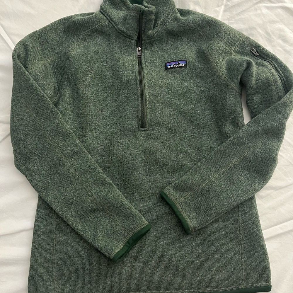 Patagonia Forest Green Better Sweater Half-Zip Pullover